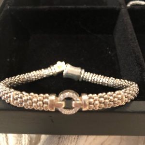 LAGOS Diamond caviar bracelet.